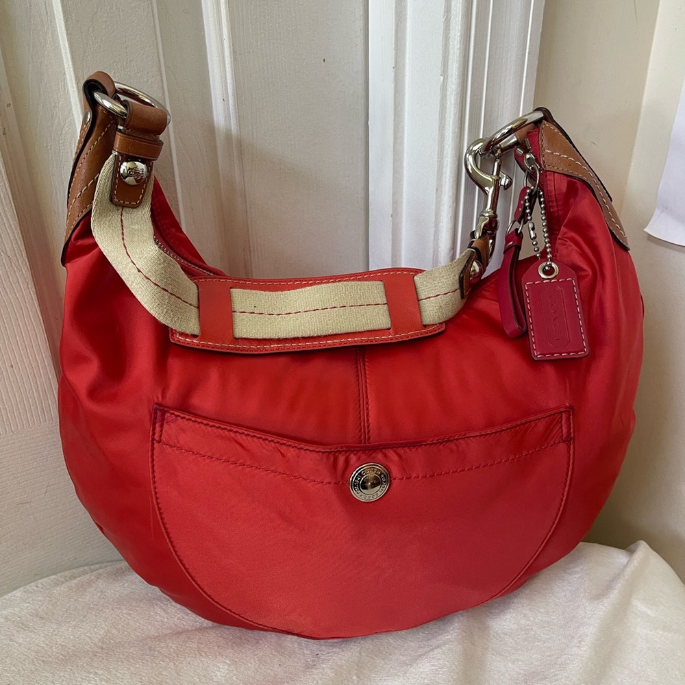 Coach Hamptons Sateen Weekender Hobo shoulder bag